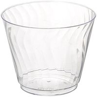 Chinet 100 CT 9 OZ Cut Crystal Plastic Cold Cups