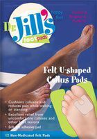 Dr. Jills Felt U-shaped Callus Pads2 Pack
