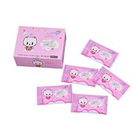 JCarry Wet Wipes, Individually Wrapped Cleaning Wet Wipe, Soft Skin-Friendly Moisturizing Hand Health Care Wet Wipe Tissue, 50 Pack/Box (Pink)