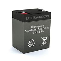 BatteryGuy Battery BG-1250F1-12V 5.0AH Replacement for The Allied Healthcare Products G180CE Aspirator Battery (Rechargeable)