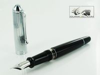 Aurora Nikargenta 88 Large w/ Chrome Cap Fine Point Fountain Pen - AU-806F