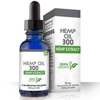 Hemp Oil for Pain, Anxiety & Stress Relief - 300mg - 100% Organic Hemp Extract Drops - Natural Anti-Inflammatory, Joint Support Helps with Better Sleep & Mood - Grown and Made in USA - with MCT Oil