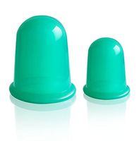 Leosense Clear Silicone Cupping Therapy Set | Professional Cupping Massage Suction Cups for Cellulite Body Massage| Help Reduce Muscle Soreness and Pain Relief | Including Detailed E-Manual(Set of 2)