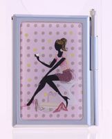 Maranda Elegance Shoe Shopping Handbag Notepad & Pen Set with Swarovski Crystal NP3