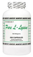 Montiff - Pure L-Lysine 500 mg 200 caps