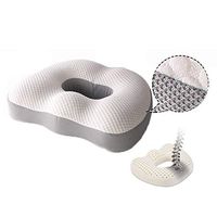 DPS&RXX Comfort Seat Cushion – Non-Slip Orthopedic 100% Emulsion Coccyx Cushion for Tailbone Pain – Back Pain & Sciatica Relief Cushion for Office Chair Car Seat,XXL