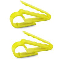Chiloskit Pack of 6 Cigar Clip Holder Minder for Golf Boat Grill & More (Yellow)