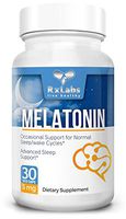 RxLabs Naturals Melatonin Vegetable Capsule - Supplement Tablets Used Natural Sleep Aid Suppresses Appetite & Stimulate Metabolism - 5 mg