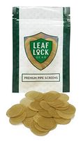 50 Leaf Lock Gear Premium Brass Tobacco Pipe Screen Filters - 3/4" (.75)