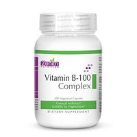 Zenith Nutrition Vitamin B-100 Complex | Healthy Cholesterol Levels | Vegetarian Dietary Supplements, 200 Capsules