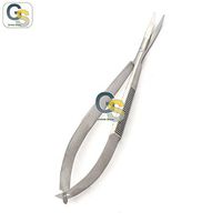 G.S CASTROVIEJO IRIS Scissors 3.75" Curved Sharp Points | G.S Best Quality