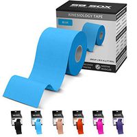 SB SOX Kinesiology Tape (16ft Uncut Roll) – Best Latex Free, Water Resistant Treatment for Muscles & Joints – Let Our Free Illustrative How-to-Use Guide Help You – Ideal for Any Activity (Blue)