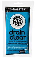 Drain Clear Drain Cleaner, Clears Clogs and Blockages, Septic Safe (100% Natural Enzyme Concentrate, 2 Water Soluble Sachets)