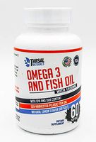Organic Omega 3 and Fish Oil 60 Capsules Natural Pure harvested Fish Oil Support EPA and DHA Helps Brain Heart Joint Flexibility and Nerves Made in USA Gluten Free FDA Registered Facility
