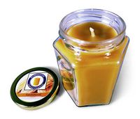 Hubbardston Candle Company Sandalwood Scented 100% Beeswax Jar Candle, 8 Ounce Hand Poured