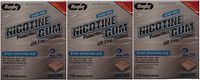 Nicotine Gum 2mg Sugar Free Original Generic for Nicorette 110 Pieces per Box Pack of 3 Total 330 Pieces