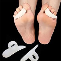 AISHENG 1Pair Silicone Gel Orthopedic Metatarsal Rings Hammer Toe Separator Correction Straightener Feet Care Shoes Cushion Pads
