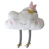 Rosiest Cloud Shaped Throw Pillows,Adorable Cloud Pillow Cushions Children Plush Decorative Throw Pillow,Stuffed Toy Gift Kids Room Decoration (57 * 38cm)