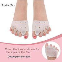 Toe Separator Gel Toe Straightener Hammer Toe Gel Pads Corrector & Straightener for Curled, Curved, Claw & Mallet Toe Relief