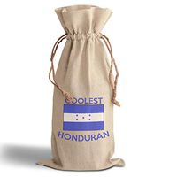 Cotton Custom Wine Gift Bag Coolest Honduran Countries Housewarming & Party Accessories Natural Canvas Drawstring Design Only