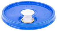 Hudson Exchange Lid with Spout and Gasket for 3.5, 5, 6, and 7 gal Buckets, HDPE, Blue, 60 Pack