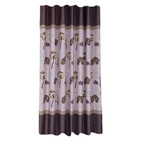 scamper Curtain Tulle Window Treatment Lotus Leaf Blackout Room Curtains for Bedroom/Living 1 Panel Fabric 200cm x 100cm
