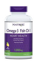 Natrol Omega-3 1,000mg Fish Oil Softgels, 150 Count (Pack of 3)