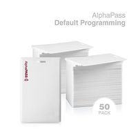 AlphaPass Clamshell Proximity Card for Access Control. Replaces HID 1326 ProxCard II. Standard 26 bit H10301 Format. (50 Pack)
