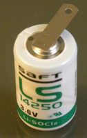 Saft LS 14250 ST 1/2 AA 3.6V Lithium with Tabs by Saft