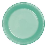 Creative Converting 20 Count Plastic Banquet Plate, 10.25-Inch, Fresh Mint