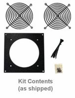 Coolerguys Bare Fan Bracket Kit for Single Hole 92mm (Bare Kit) Multimedia Cabinet Cooling/Home Theaters