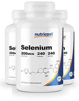 Nutricost Selenium 200mcg, 240 Veggie Caps (3 Bottles) - Non-GMO, Gluten Free L-Selenomethionine …