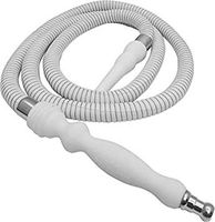 PHARAOH'S Silk White Hookah Hose, Washable W/a Grommet & 10 Mouth Tips