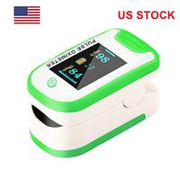 Blood Pulse Oximeter, Pulse Oximeter, Fingertip Pulse Oximeter Body Health Monitor with LED Display, Pulse Sensor Meter with Alarm and Pulse Rate Monitor (Green005)