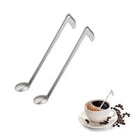 Drinkware & Tea Sets - Kcasa Kc-Fs06 Stainless Steel Long Handle Mic Note Shape Tea Coffee Stirring Spoon Scoop Teaspoons - Mic Notebook Note Coffee Spoon - 1PCs