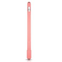 Silicone Case Compatible with Apple Pencil Holder Sleeve Skin Pocket Cover Accessories for iPad Pro, Soft Grip Pouch with Charging Cap Holder,Protective Nib Covers, Lightning Adapter Case (Pink)