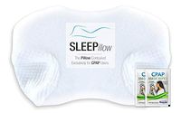 RespLabs CPAP Pillow, The SLEEPillow - Contoured Exclusively for CPAP Users. Reduce Mask Pressure. Prevent Air Leaks. Unparalleled Comfort.