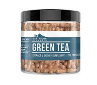 Green Tea Extract, 200 Capsules (400 MG per Serving) by Earthborn Elements, Dietary Supplement for Weight Loss, Fast Metabolism, Increased Energy, Immune Boost, Heart & Brain Health