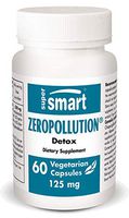 Supersmart - Zero Pollution Supplement 125 mg - 100% Natural Detox & Cleanse Supplement - Helps to Protect and Repair Skin Damages Caused by Pollution | Non-GMO - 60 Vegetarian Capsules