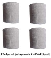 KVR Natural Burlap Jute Fabric Wedding Events Party and Home Décor Twin Best Art Craft Christmas Gardening Application Hemp Ribbon for Wrapping, Packaging etc (Cream, 20 Meter)