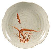 Yanco OR-1806 Orchis Lotus Shape Plate, 6" Diameter, Melamine, Gold Color, Pack of 72