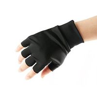 Quaanti Magnetic Therapy Glove Without Finger Arthritis Pain Relief Treatment Joint 1pair Safety & Survival (Black)