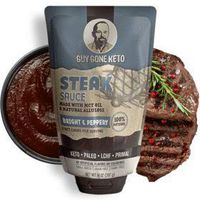 Guy Gone Keto Steak Sauce - Sugar Free Ketogenic Condiments Created for Keto, Primal, LCHF, Paleo Diets (6 Pack, Steak Sauce)