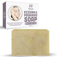 Eczema Soap Bar for Face and Body – All Natural Dermatitis, Psoriasis Treatment for Dry Itchy Flaky Skin Relief – Gentle Detoxifying, Healing, Anti-Itch, Cleansing Skincare Remedy - 4 oz Made in USA