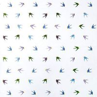 5ct Colorful"Swallows" Birds on White Tissue Paper for Gift Wrapping 20"x30" Sheets nfLG -943
