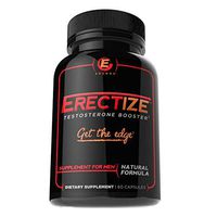 Erectize - Testosterone Booster for Men – Men’s Test Booster - Natural Endurance, Strength, Stamina, Vigor Booster - 60 Capsules