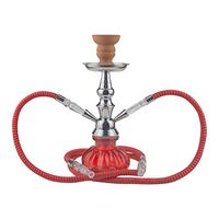 Omnis Hookah - Small 2 Hose Hookah Set (Red)