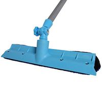 Ivation High Window Cleaning Tool - Window Cleaner washer & Squeegee Wiper with Micro-fiber Cloth, Extendable Rod Up To 5 Ft. for Windows, Shower Glass, Car,Light Blue