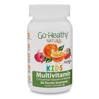 Go Healthy Natural Multivitamin Gummies for Kids, Vegetarian, OU Kosher, Halal (60 ct) 30 Serving
