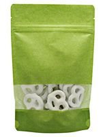 BAP 200 Pack 4 oz Lime Window Rice Paper Stand Up Pouch- 5 Mil Thickness